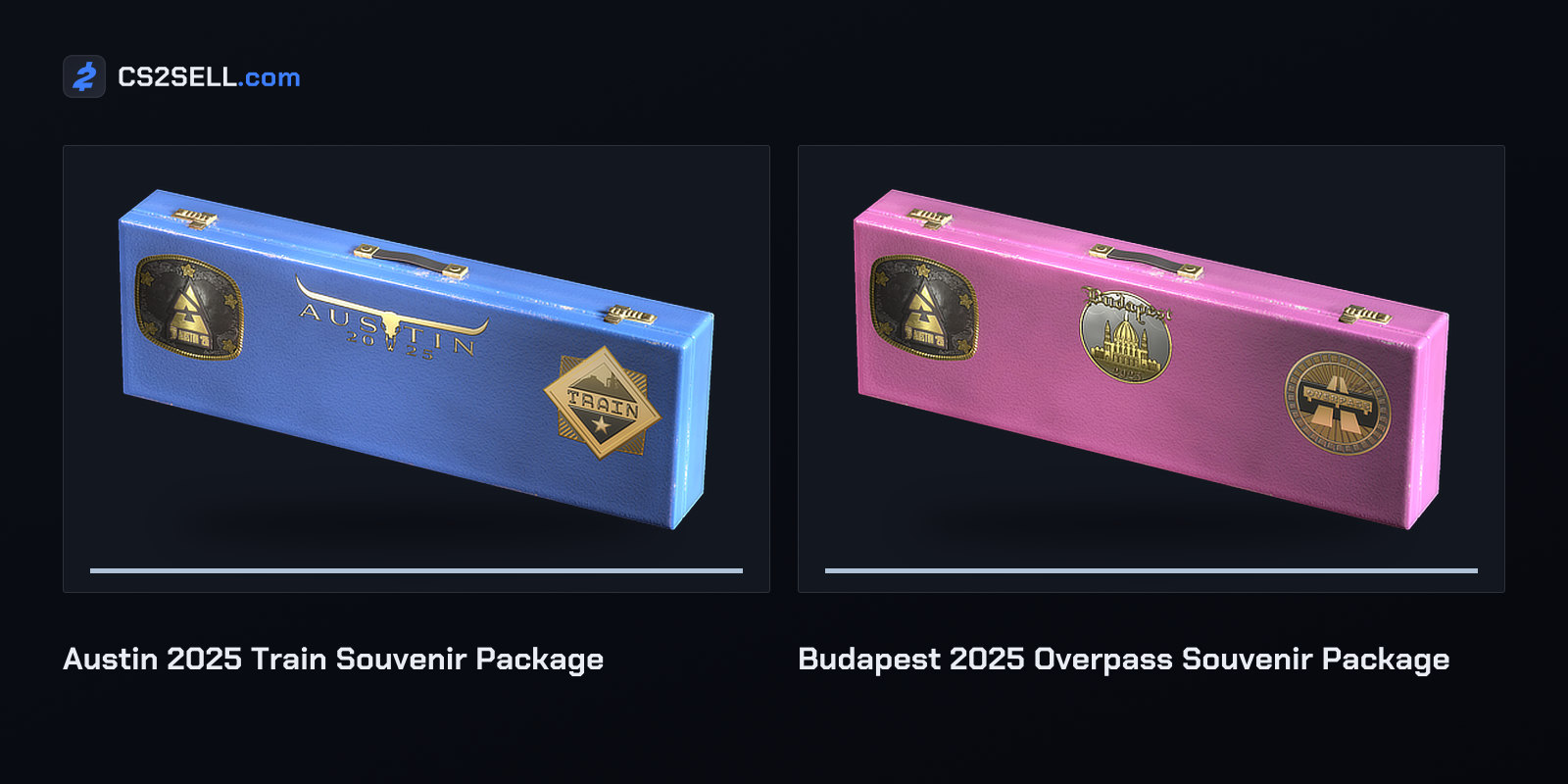 Souvenir packages from the 2025 Majors, the first played after Train's and Overpass' returns