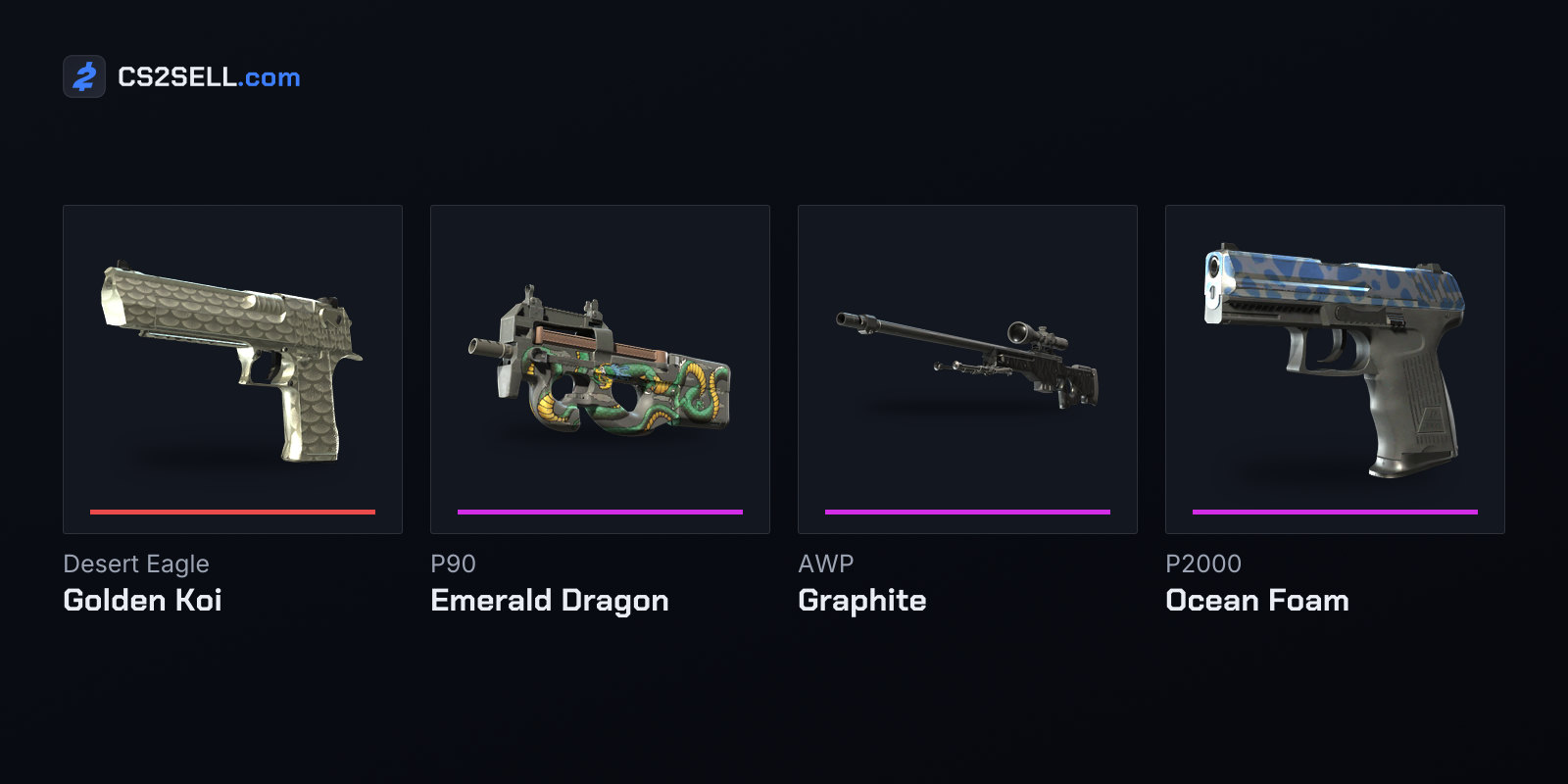 The Bravo Collection's other Covert and its three Classified skins