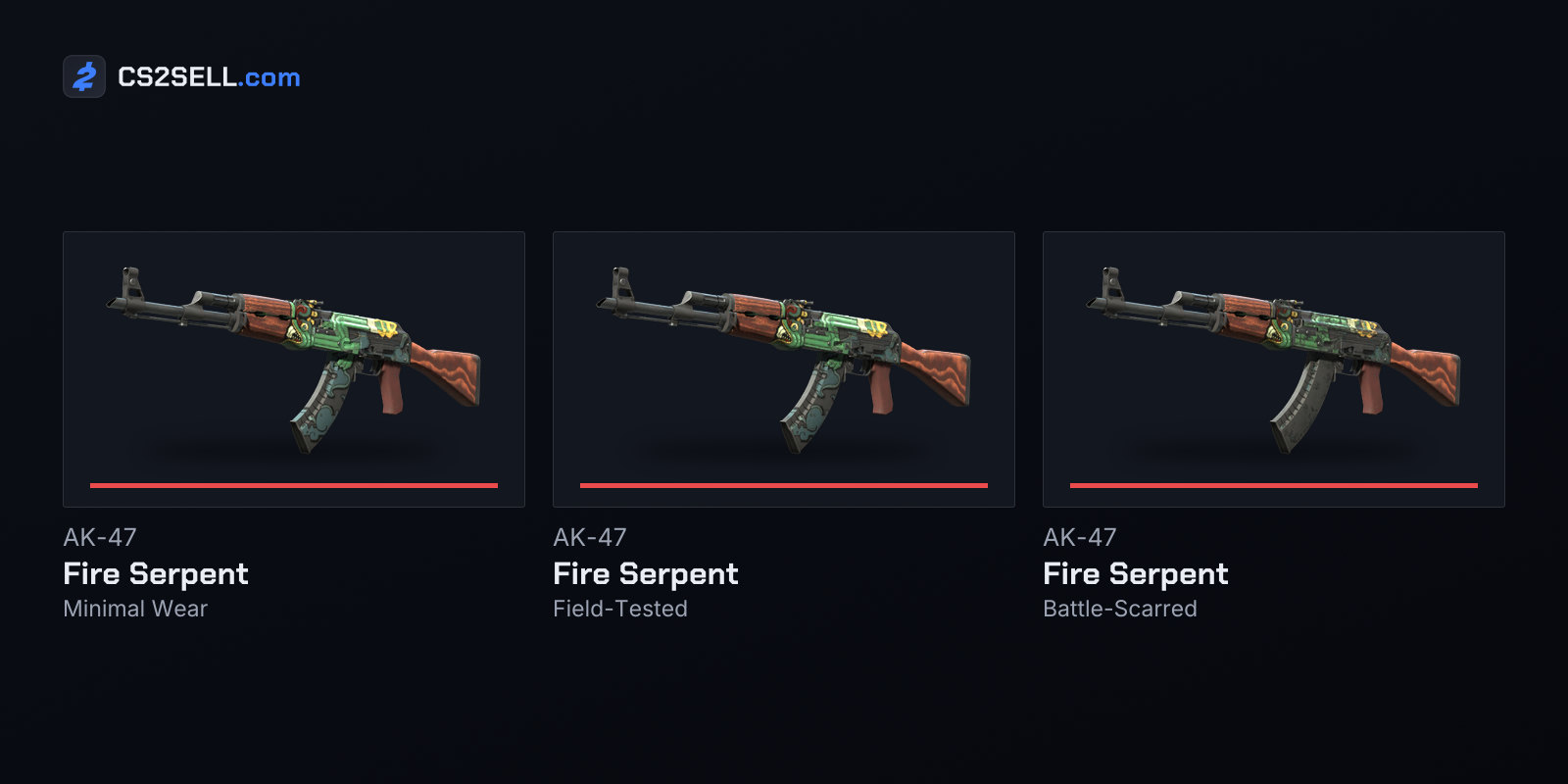 The same rifle at three wear levels; the cap at 0.76 limits how far the paint can go