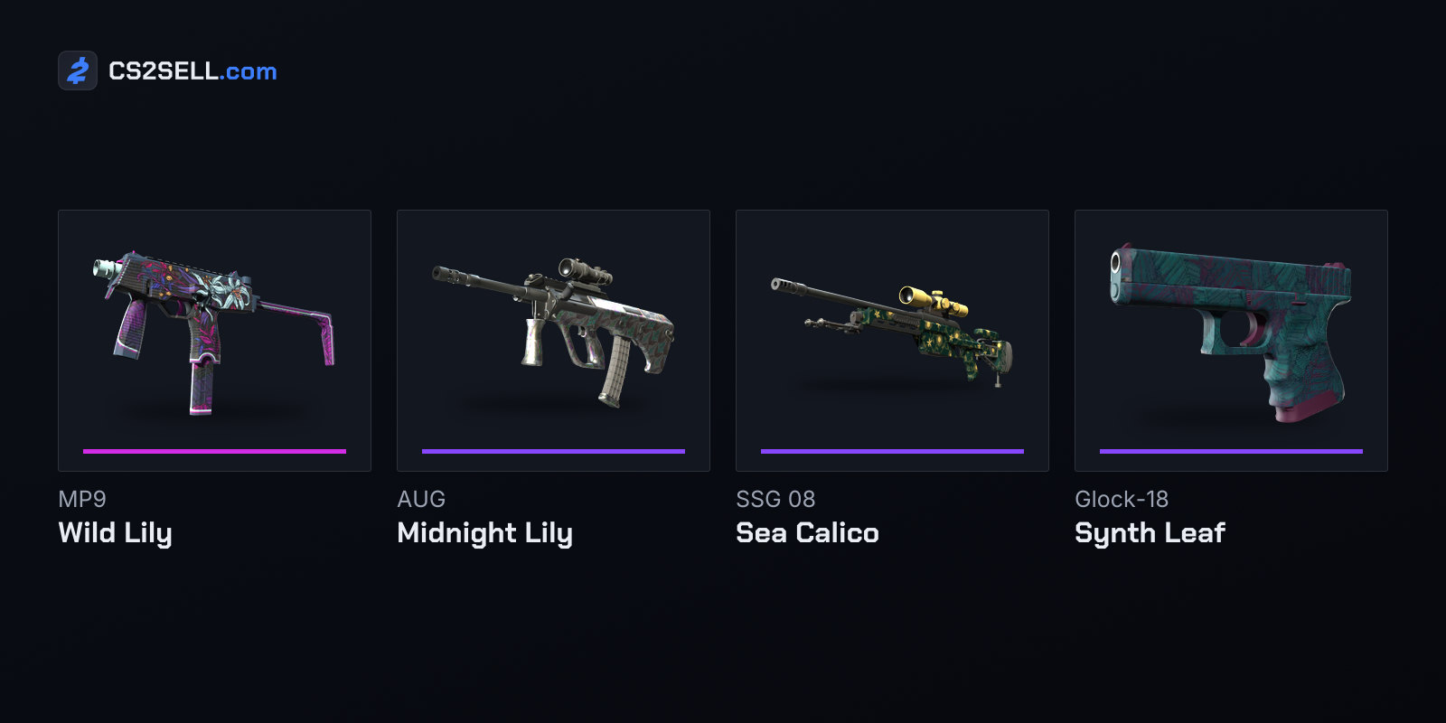 The Classified Wild Lily and the three Restricted St. Marc skins