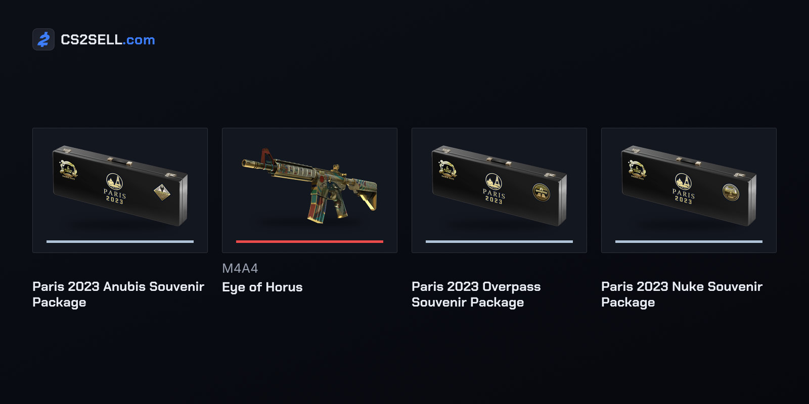 The first Anubis package and its Covert, plus the packages for the two maps of the final