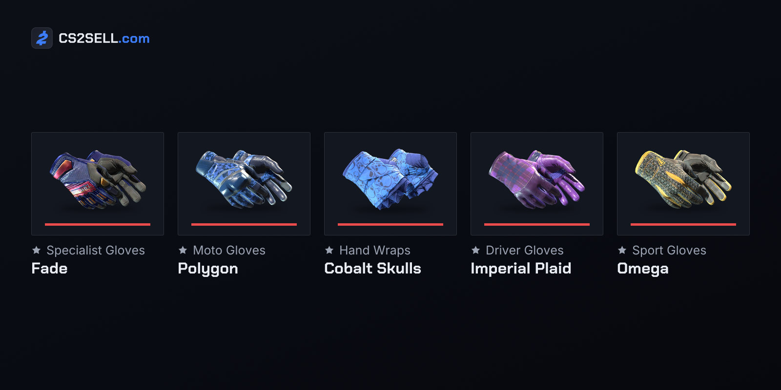 One pair from each of the other five types