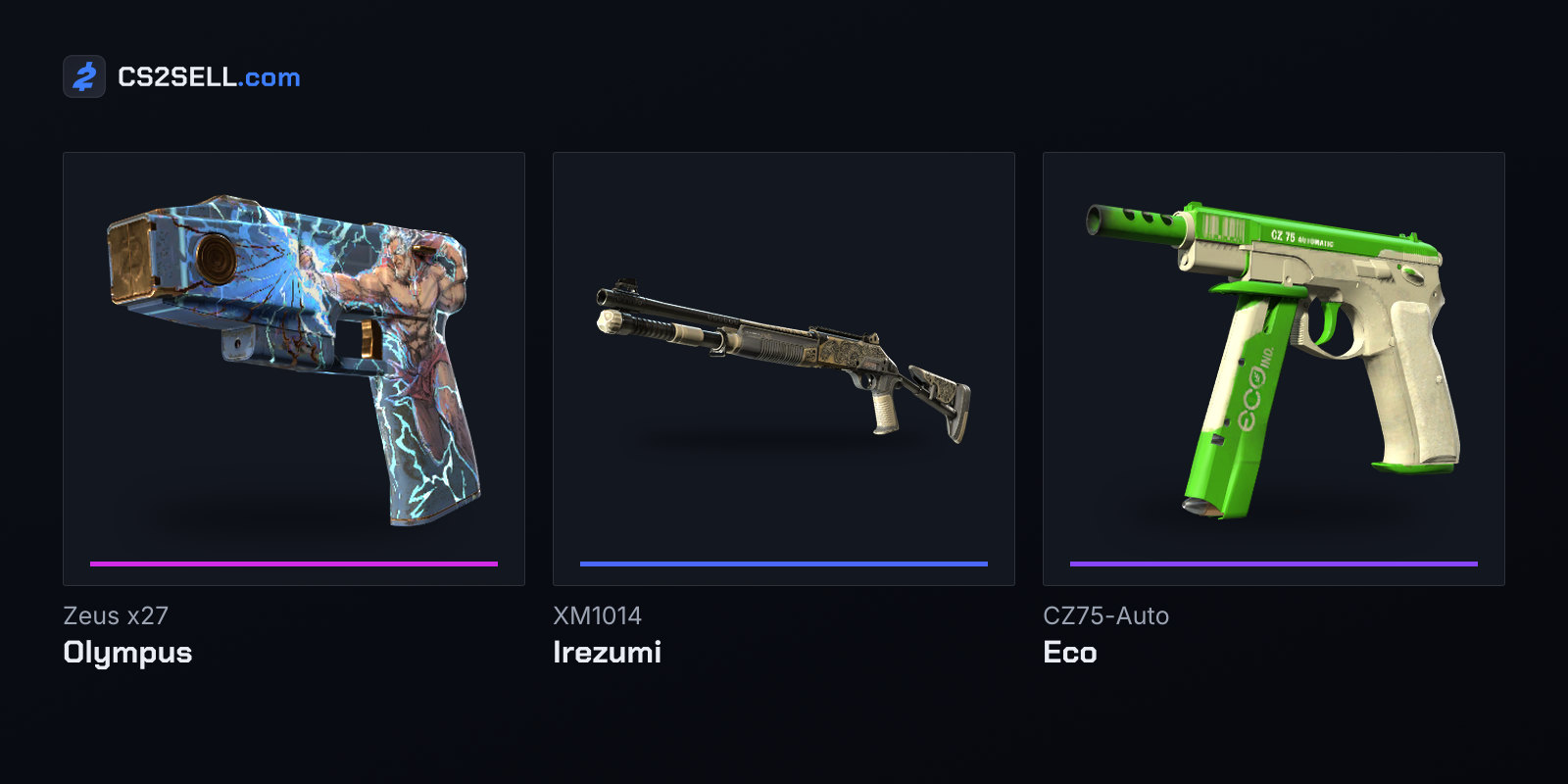 The Zeus, XM1014 and CZ75-Auto all had their kill rewards changed in this update