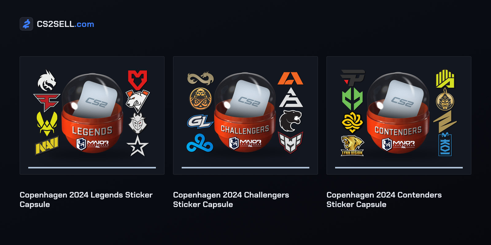 Copenhagen 2024 Major sticker capsules, discounted by 75 percent in this update
