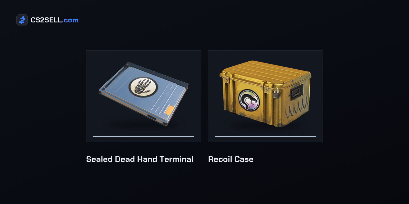 The Dead Hand Terminal and the Recoil Case, which traders quoted by Fragbite said had left weekly drops after the update