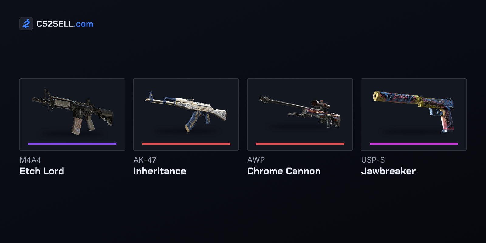 Kilowatt finishes that players could rent for a week instead of unboxing a single skin