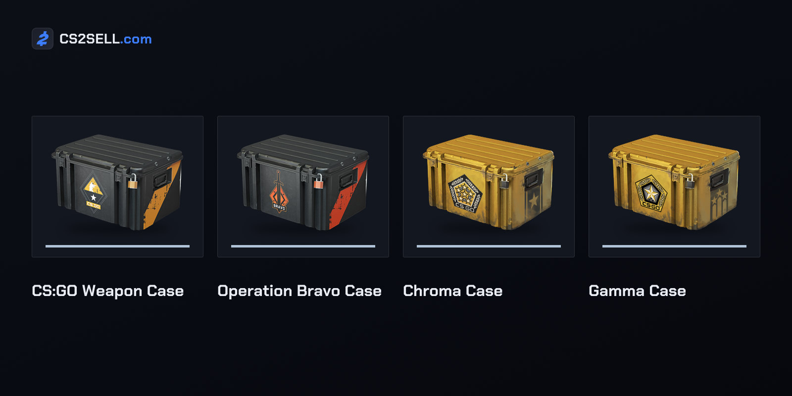 Older CS:GO cases like these became rentable in November 2024