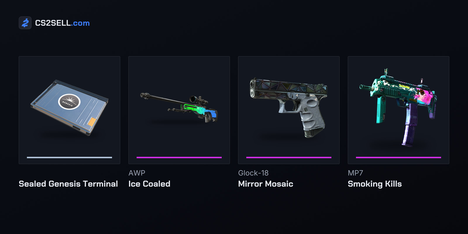 The sealed terminal and the collection's three Classified finishes