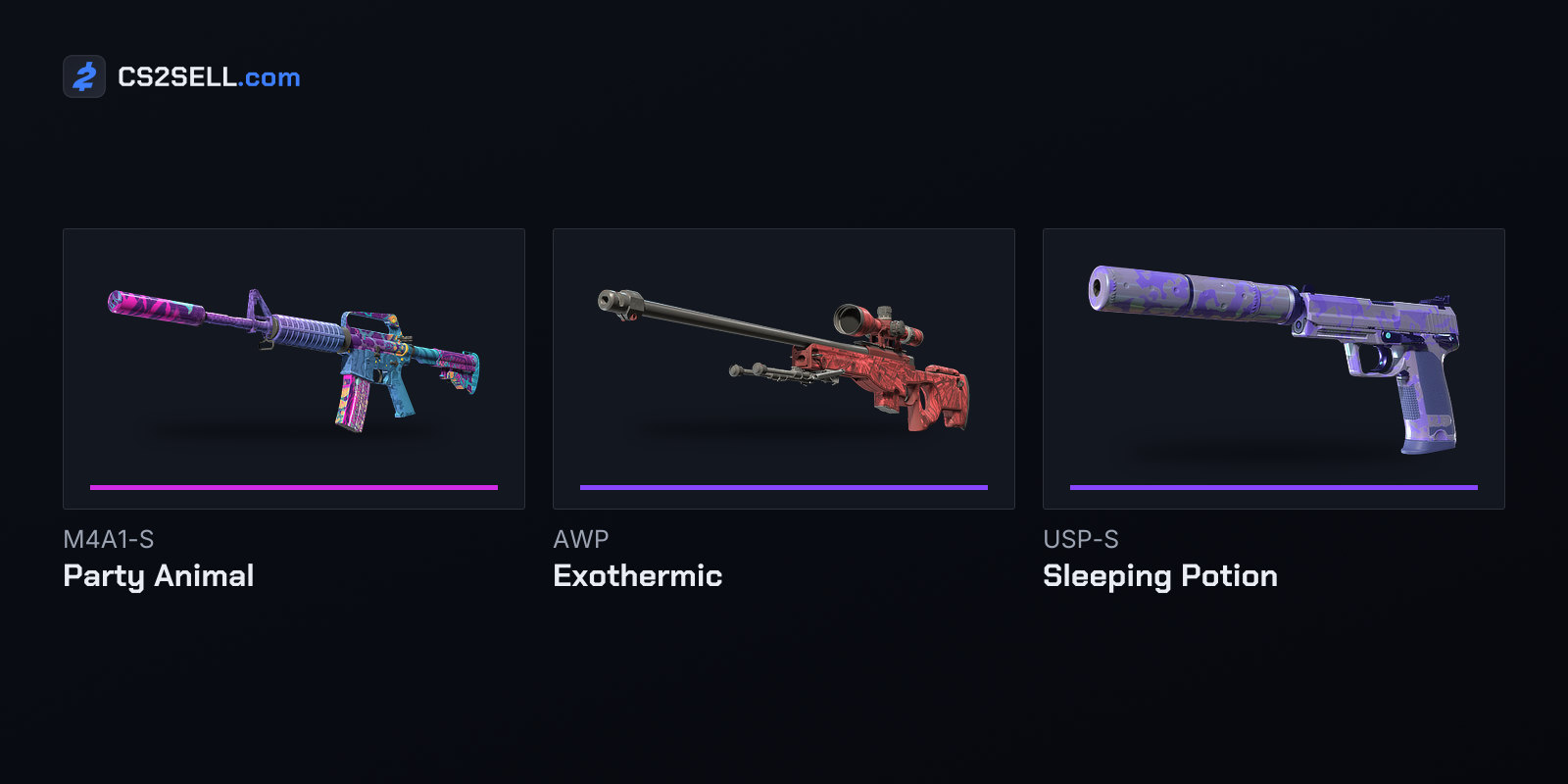 The Classified skin and both Restricted skins of the Harlequin Collection