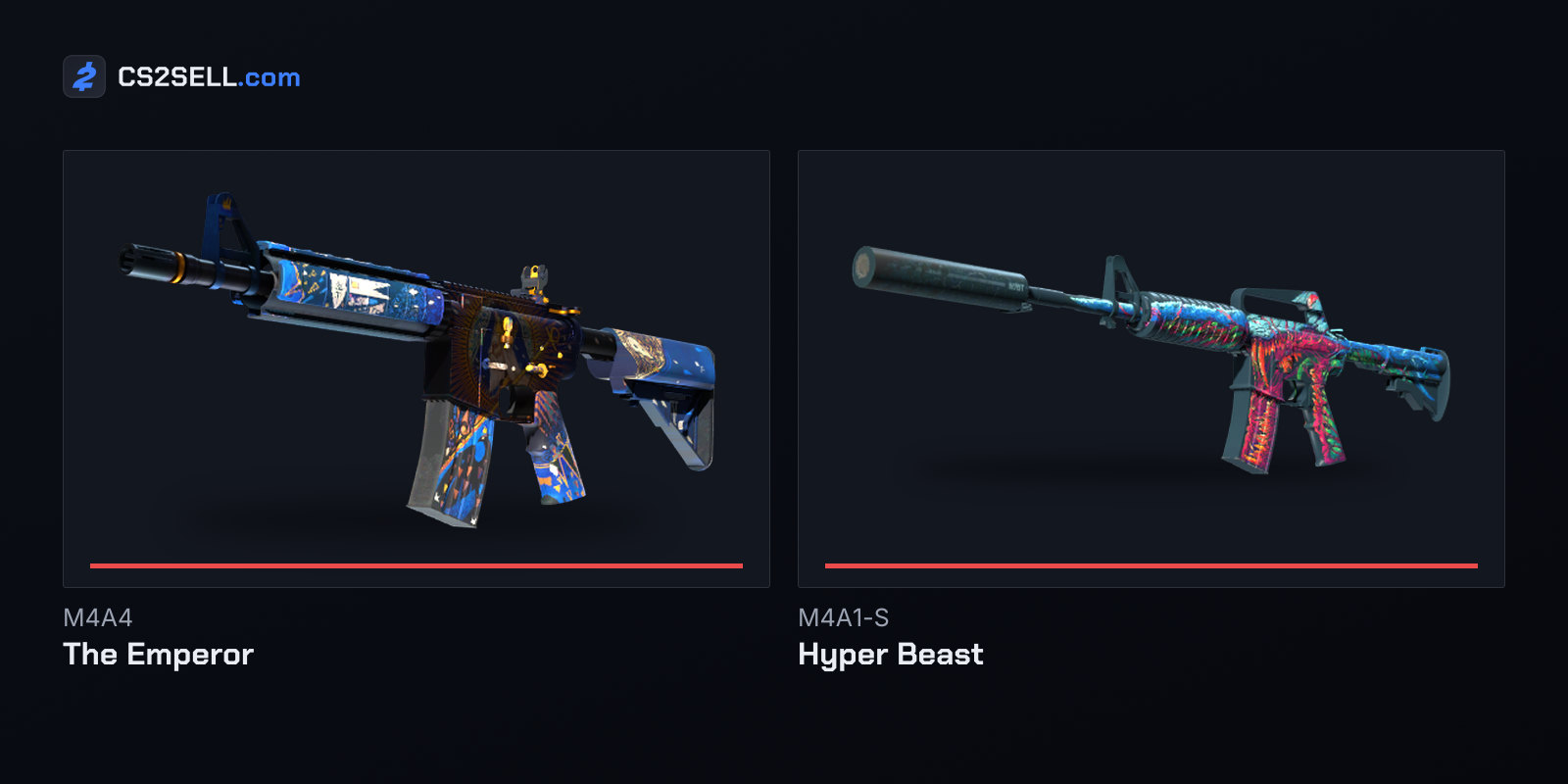 In August 2023 Valve moved the StatTrak module to the same spot on both CS2 M4 models so it no longer covered stickers