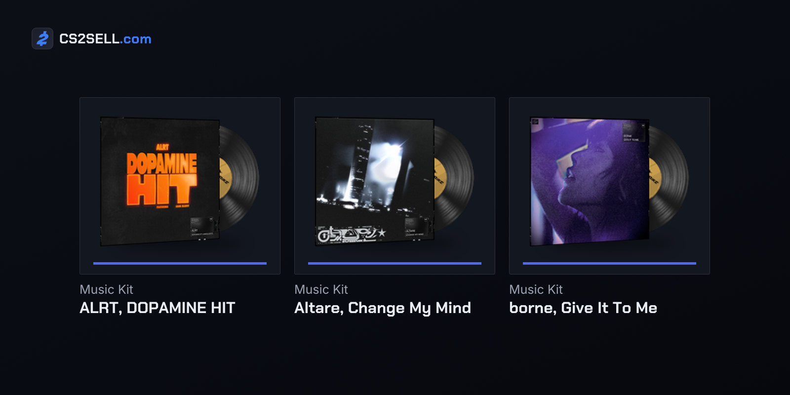 Three of the six NIGHTMODE II music kits released on May 7, 2026