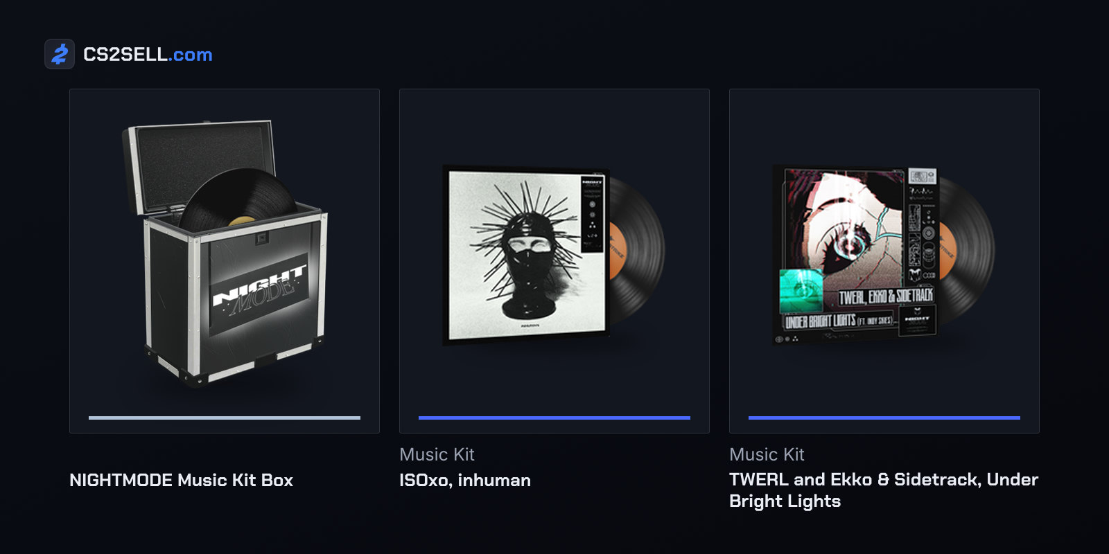 The 2024 NIGHTMODE Music Kit Box and two of its six kits