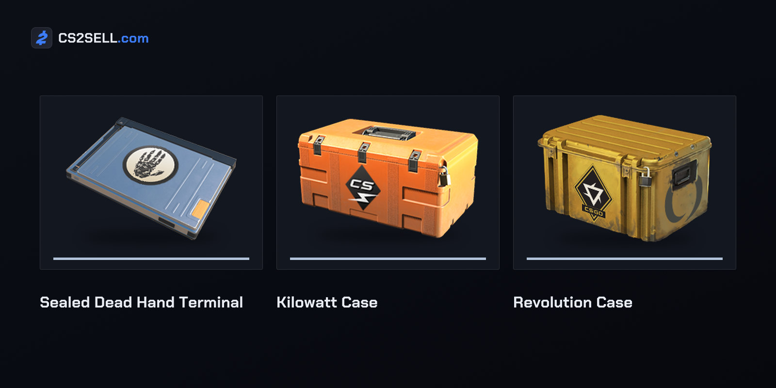 Cases and terminals like these reach players through weekly care packages, which only Prime accounts receive