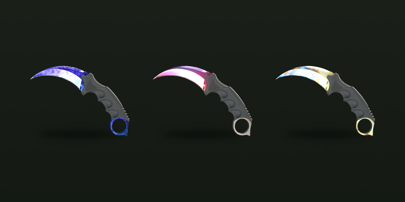 Doppler, Fade and Case Hardened: finishes where individual copies can look very different