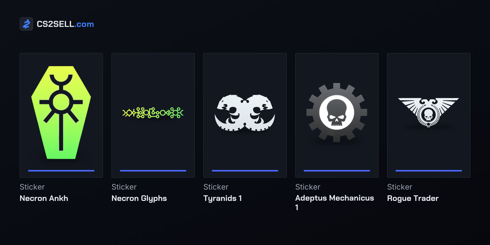 Stickers from the Xenos and Imperium capsules