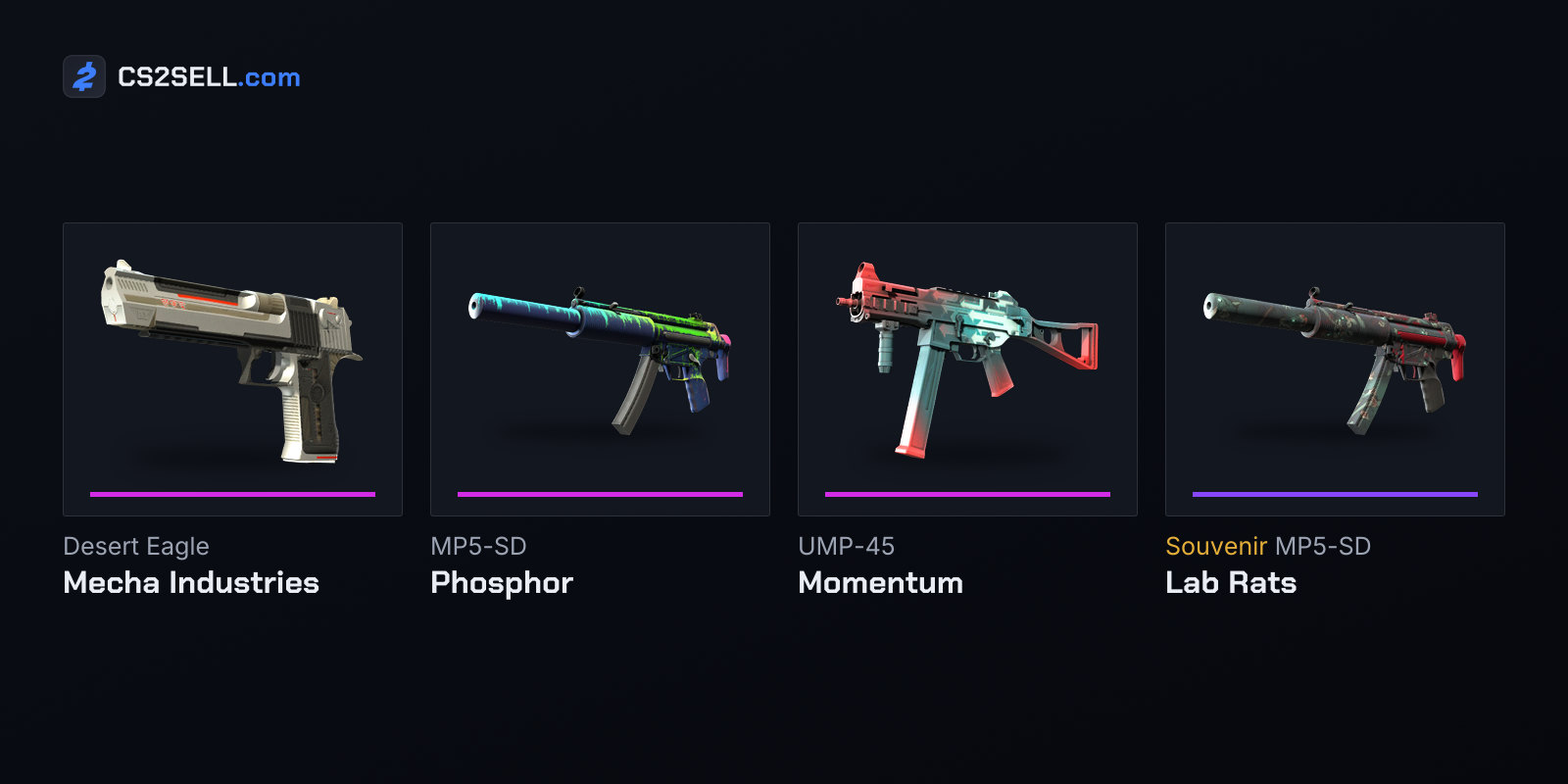 The Classified tier, plus the MP5-SD | Lab Rats souvenir Prime players earned in Danger Zone