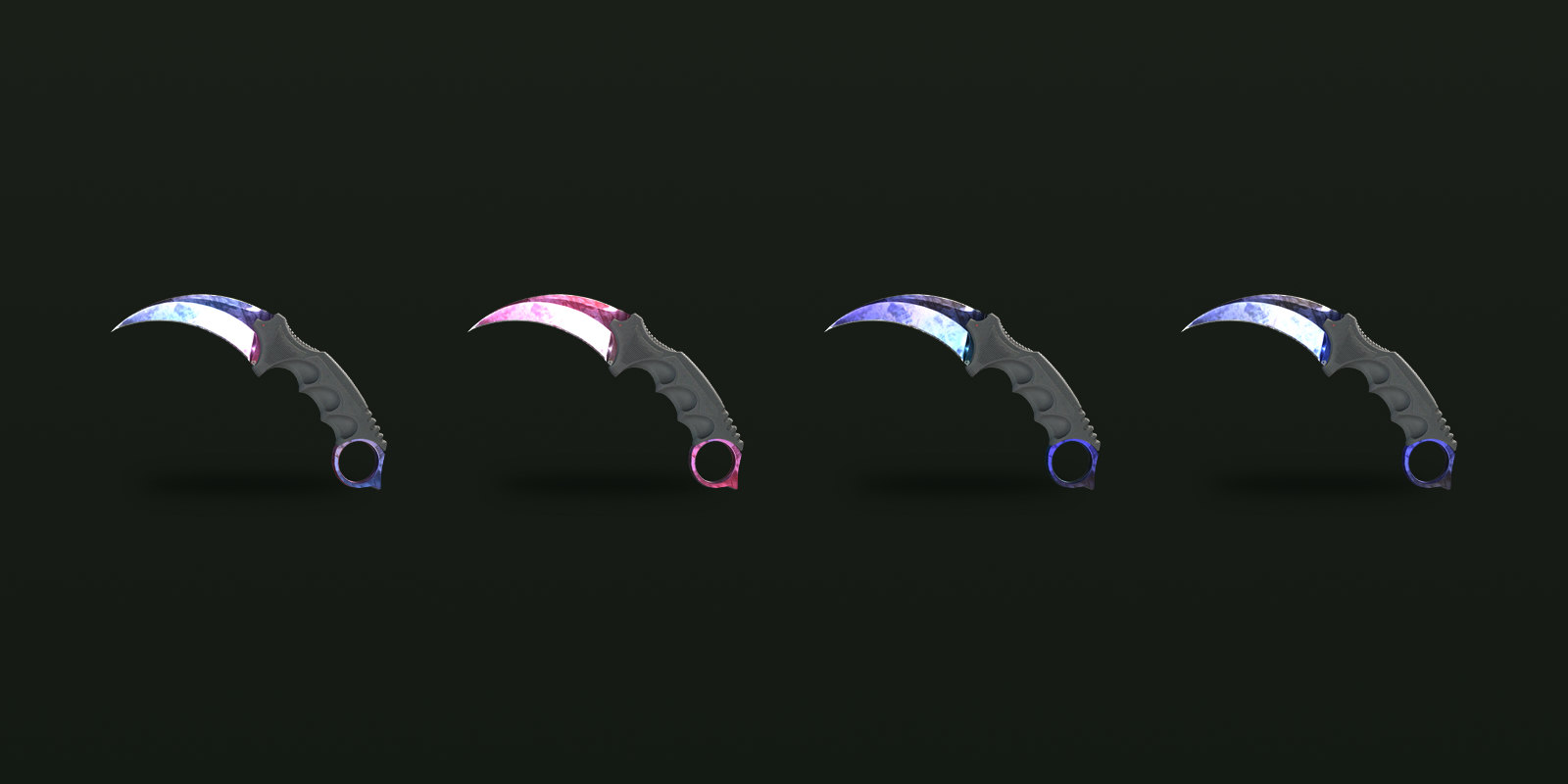 Karambit | Doppler, Phase 1 to Phase 4