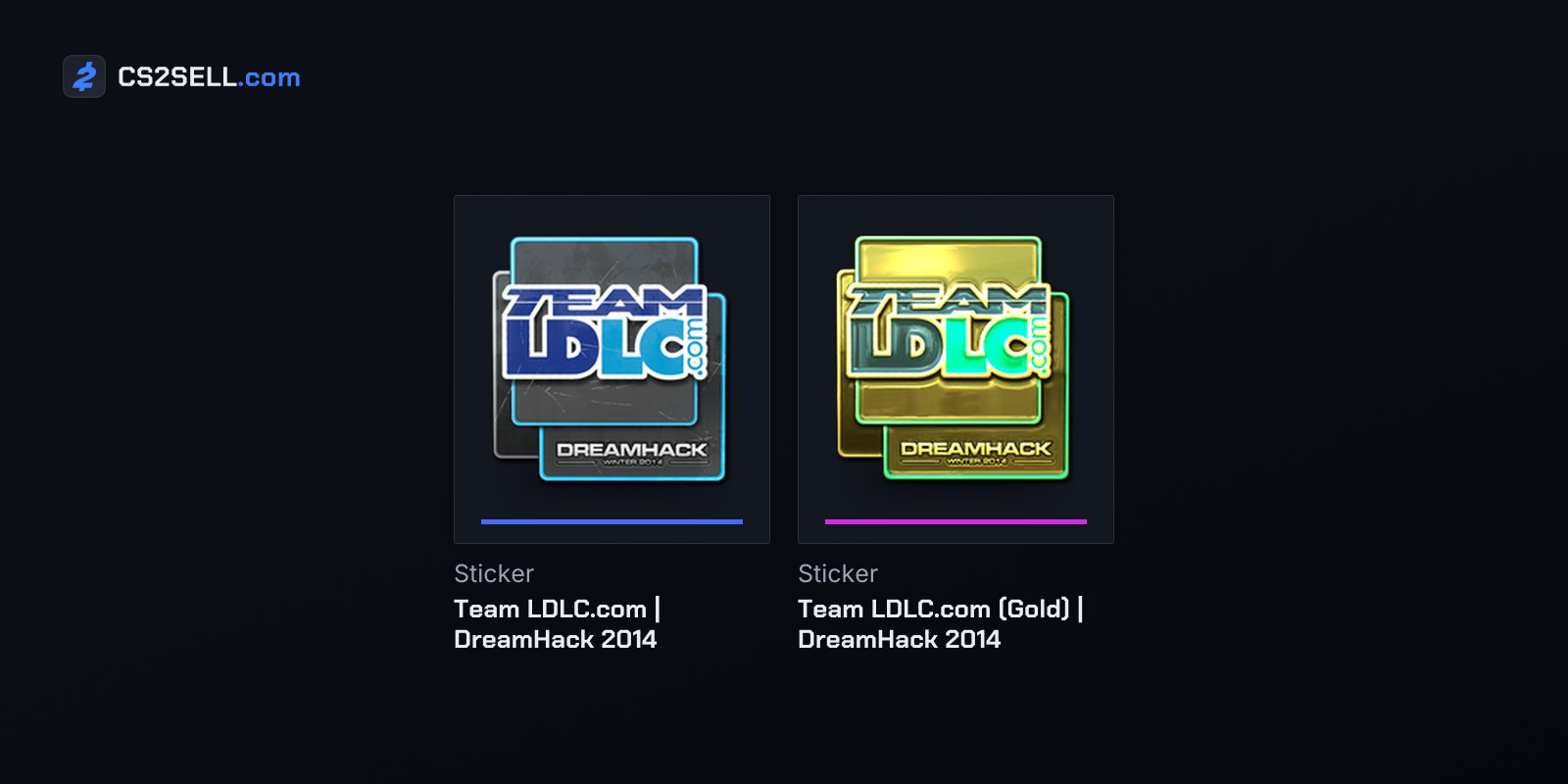 The champions' sticker exists only in paper and as a Souvenir gold