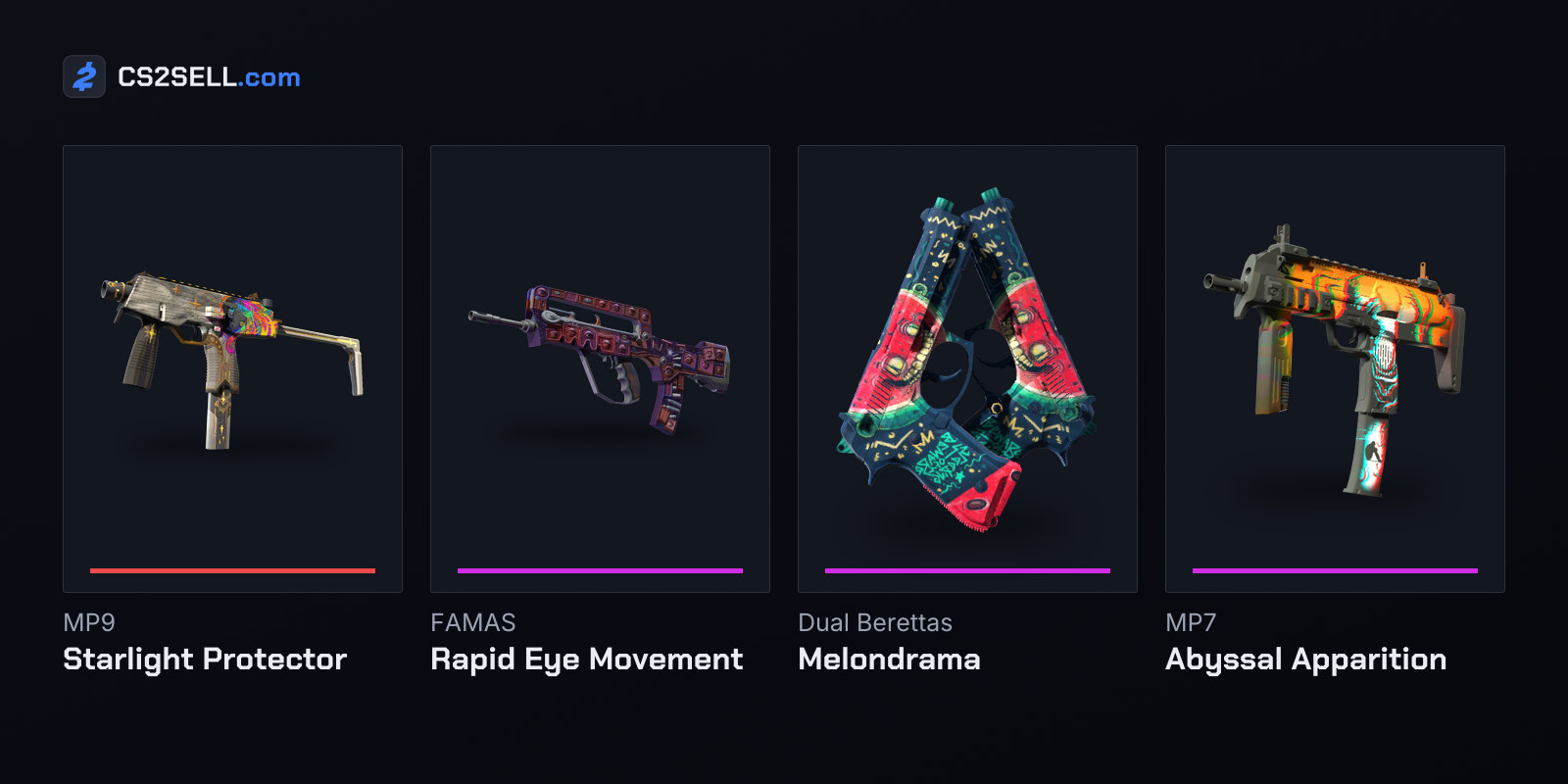 The second Covert and the Classified tier, including the Dual Berettas that filled the 17th slot