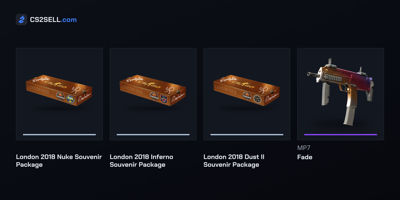 The packages that debuted the 2018 Nuke and Inferno collections, the first Dust II package since early 2017 and the new MP7 | Fade
