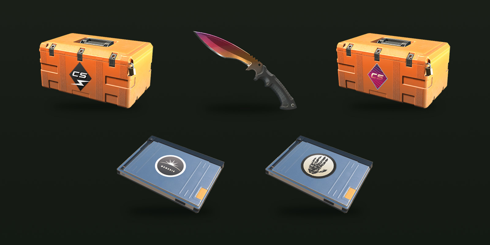 CS2-era containers, from the first CS2 case to the Terminals