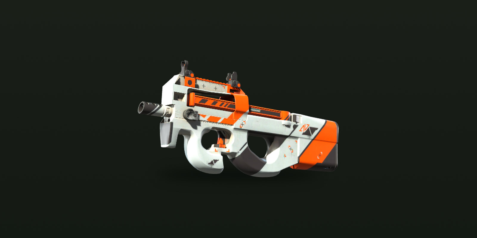 The P90 | Asiimov, whose Steam median sale price went from about $10 to well over $100 in a day after the October 2025 trade-up change