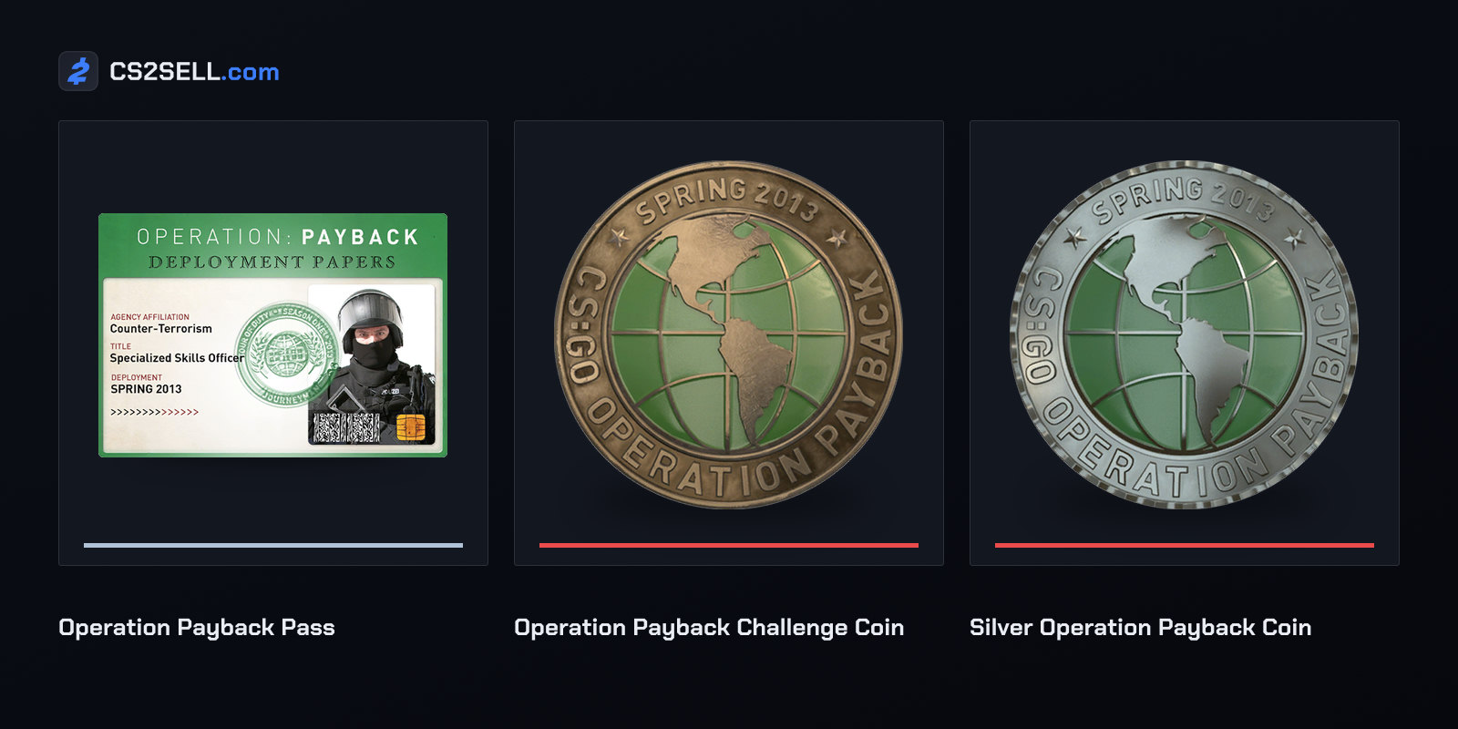 The Payback pass and the bronze and silver tiers of its coin