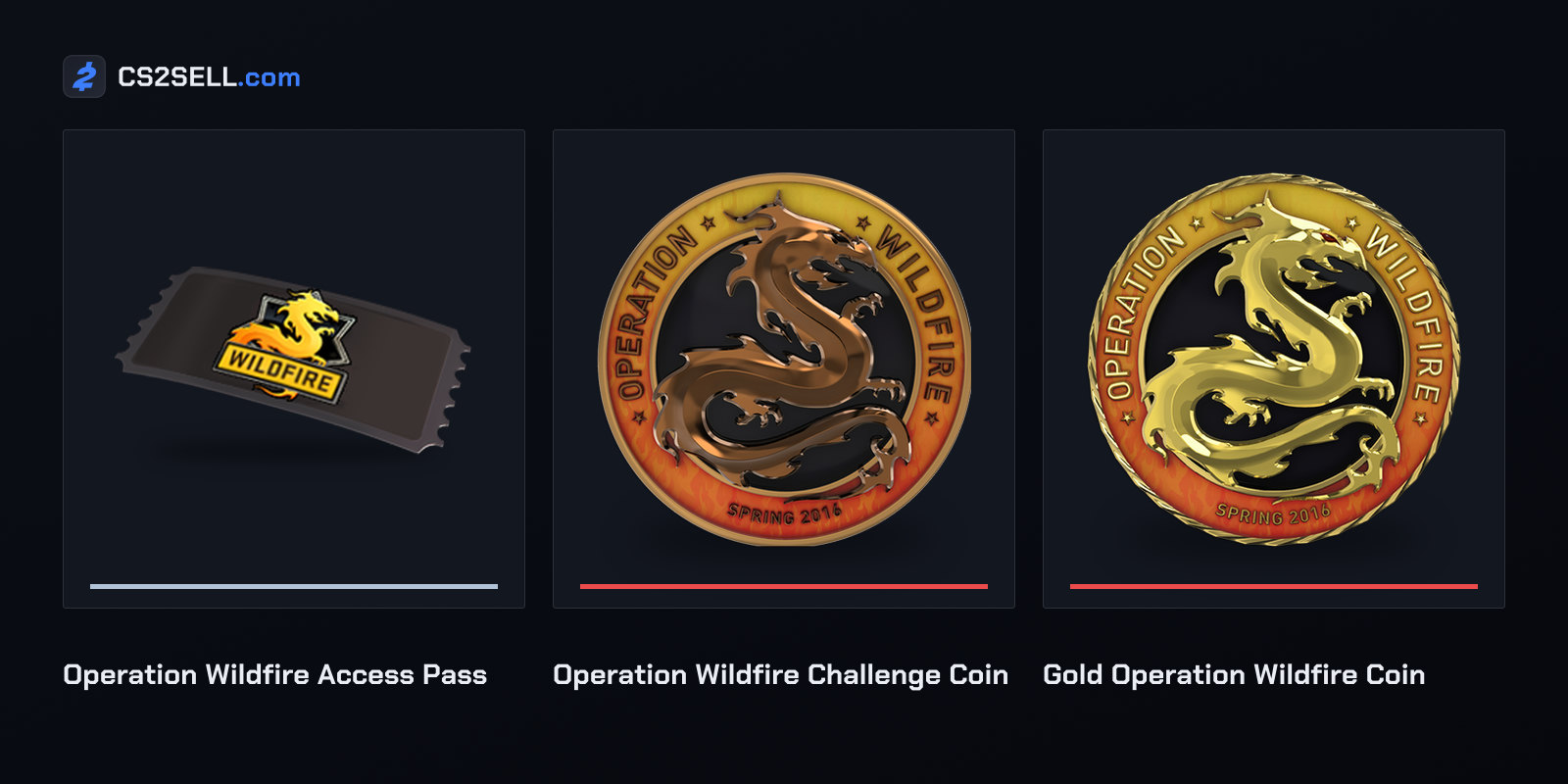 The Wildfire pass with the bronze and gold coin