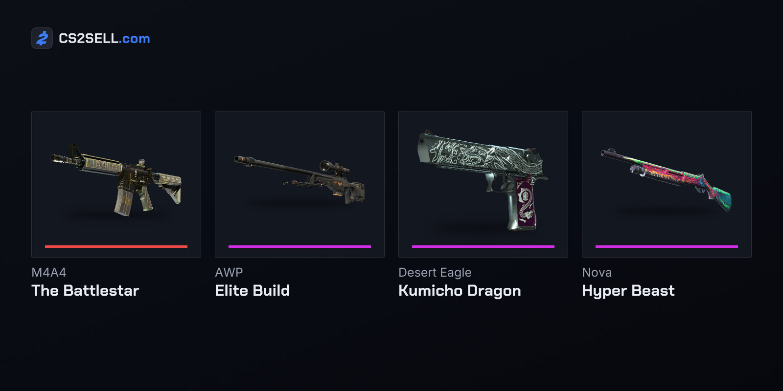 The Wildfire Case's second Covert and its three Classified finishes