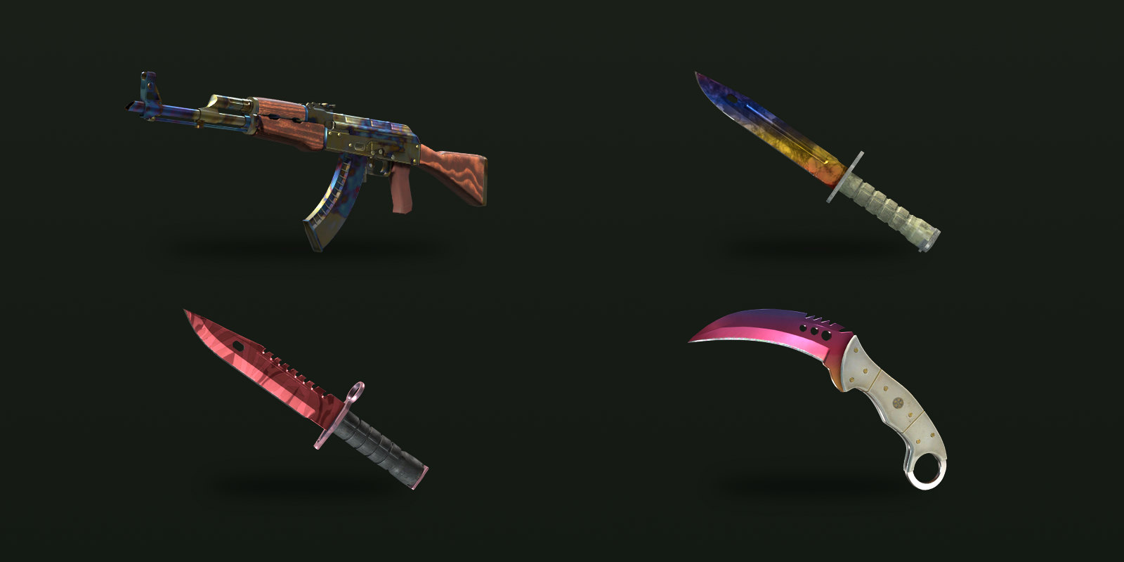 Four finishes where the seed changes the look
