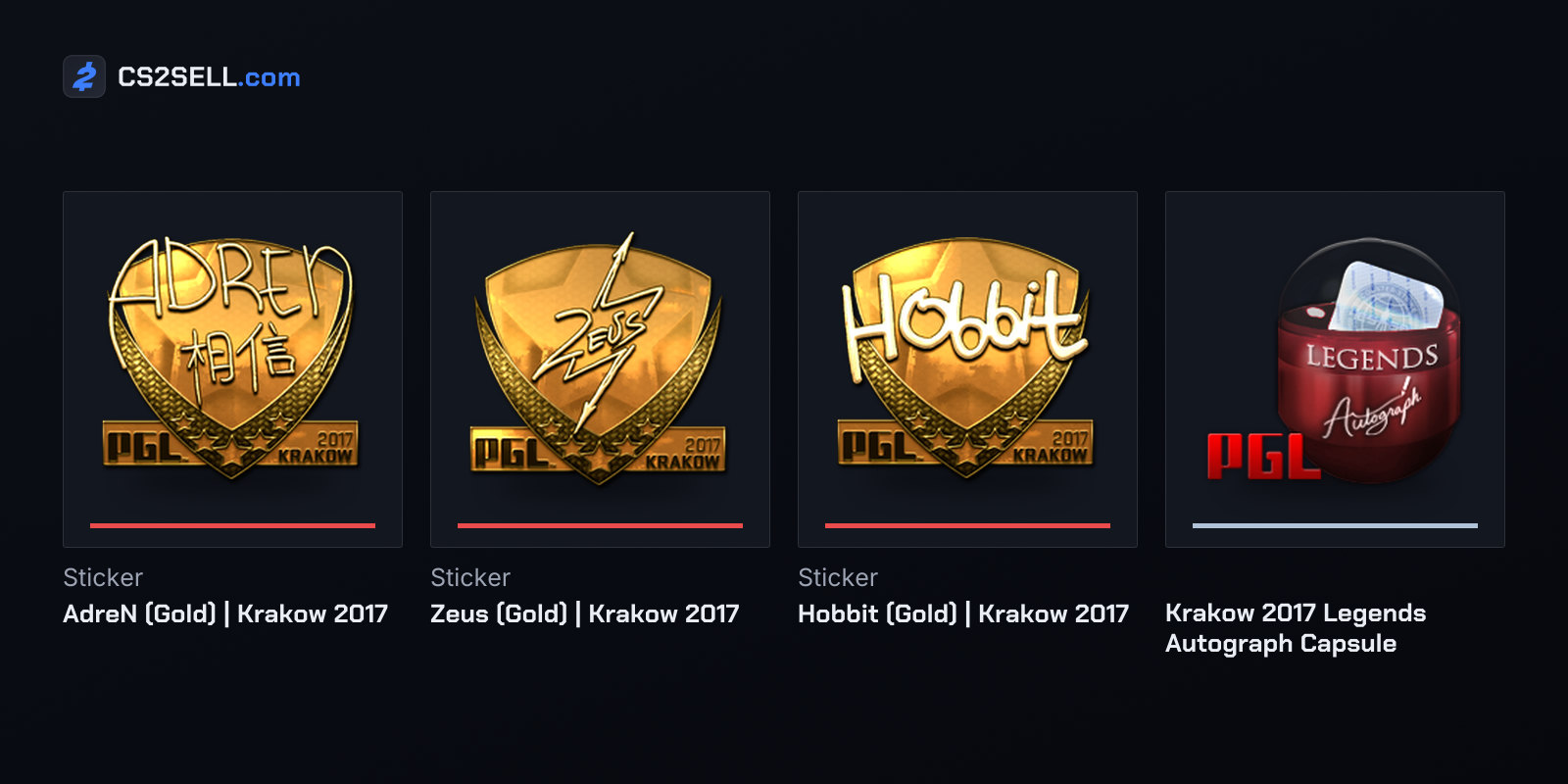 Gold autographs of three Gambit players, the first Major gold autographs that could be unboxed