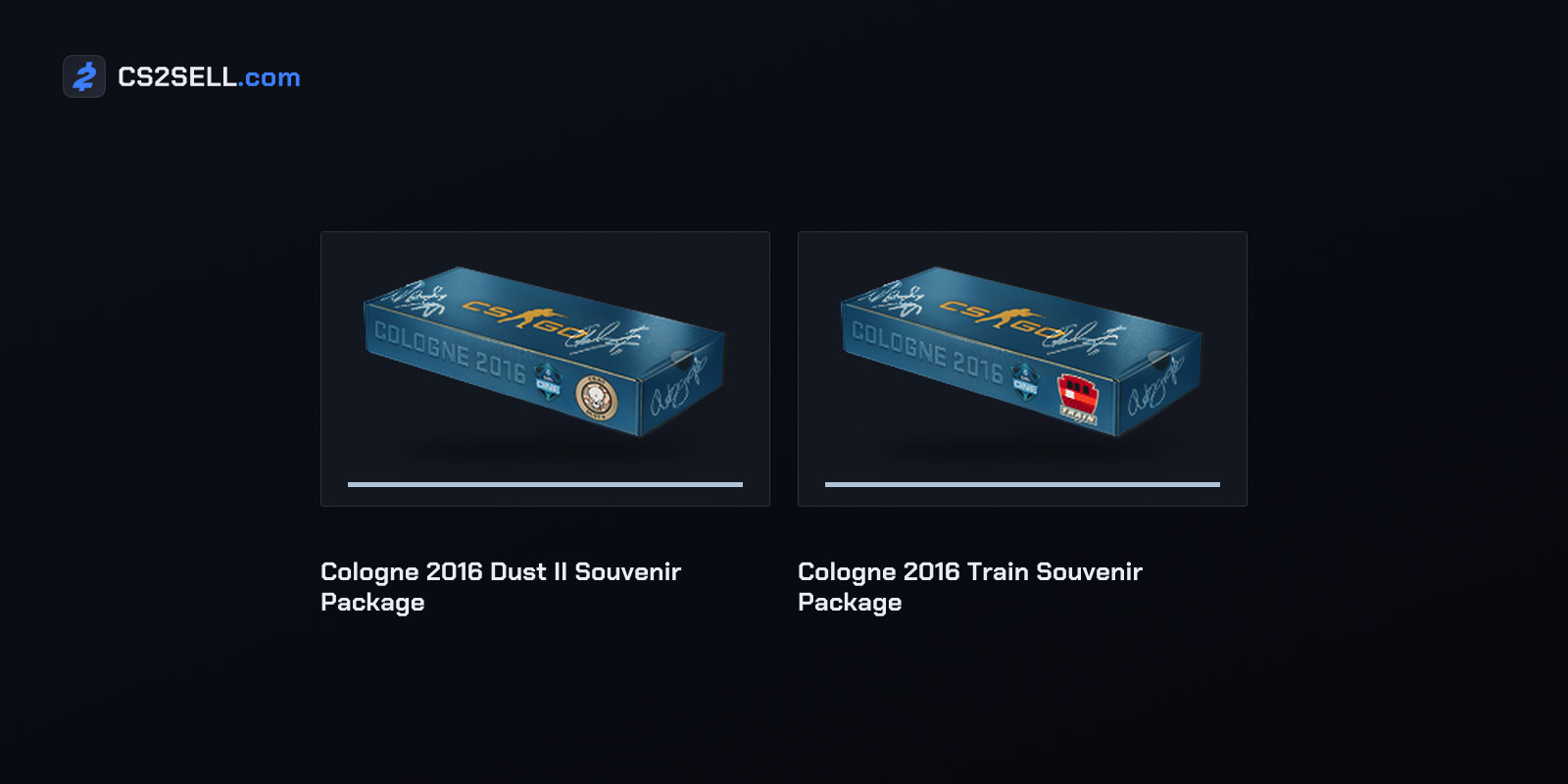 Souvenir packages from ESL One Cologne 2016, the Major that ended days before Valve's statement